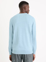 Celio Světle modrý pánský basic svetr Celio Decotonv