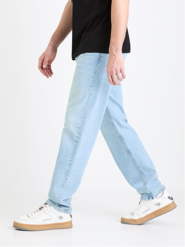 Celio Světle modré pánské džíny Celio C15 straight Fodroit 30
