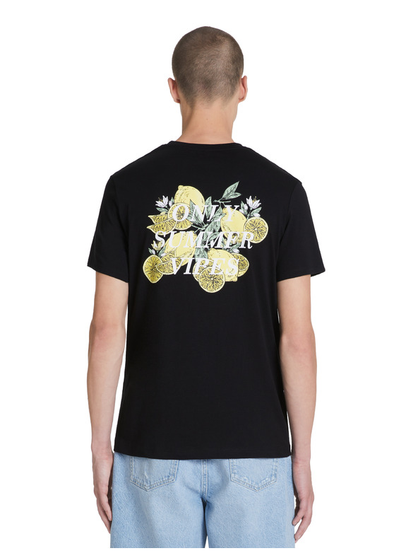 Celio Černé pánské tričko Celio Jelime