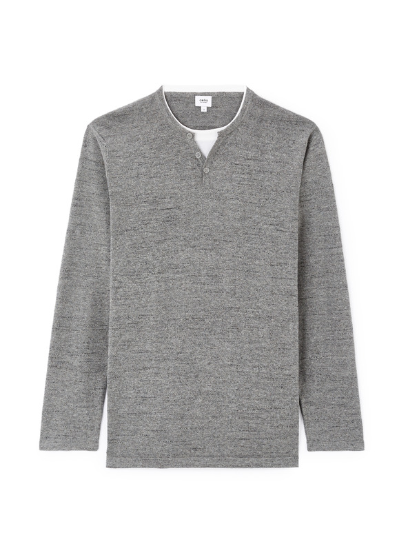 Celio Šedý pánský svetr Celio Gelano