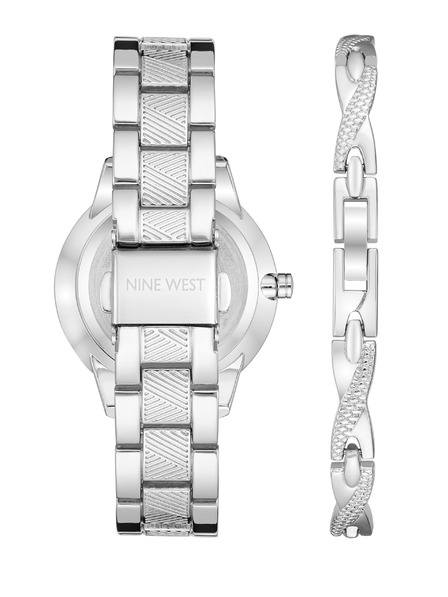 Nine West	 Dámská dárková sada hodinek a náramku Nine West NW/2761SVST