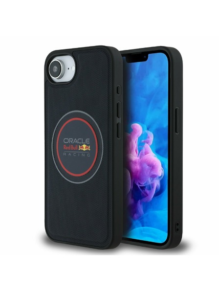 Oracle Red Bull Racing Red Bull PU Leather Red Ring MagSafe Zadní Kryt pro iPhone 16e Navy