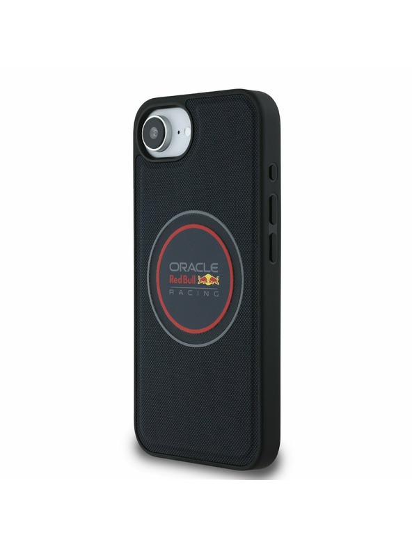 Oracle Red Bull Racing Red Bull PU Leather Red Ring MagSafe Zadní Kryt pro iPhone 16e Navy