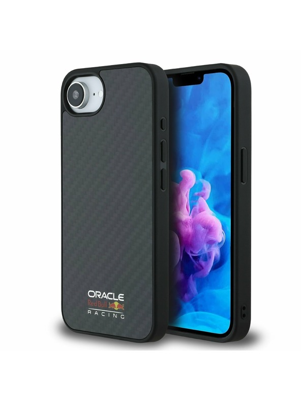 Oracle Red Bull Racing Red Bull Carbon Shiny Logo MagSafe Zadní Kryt pro iPhone 16e Black