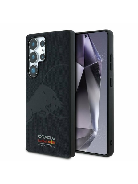 Oracle Red Bull Racing Red Bull Leather Meshed Debossed Logo MagSafe Zadní Kryt pro Samsung Galaxy S25 Ultra Navy