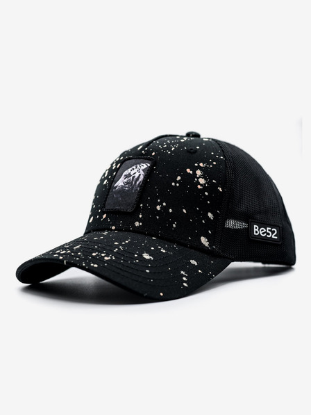 Be52 Be52 Tiger splash kšiltovka premium černá/sand