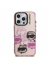 Karl Lagerfeld Karl Lagerfeld IML Multi K&CH Heads Zadní Kryt pro iPhone 16 Pro Max Pink