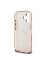 Karl Lagerfeld Karl Lagerfeld IML K&CH Heads Repeated Logo MagSafe Zadní Kryt pro iPhone 16 Pink