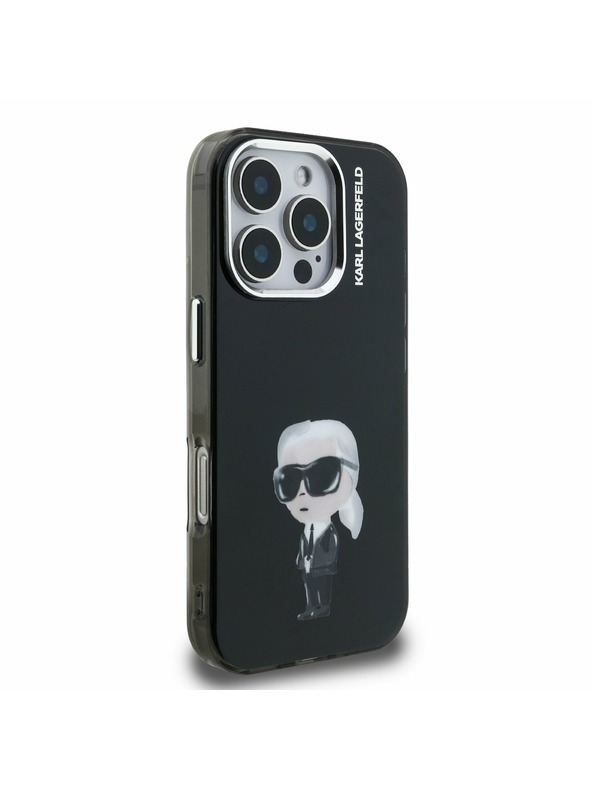 Karl Lagerfeld Karl Lagerfeld IML Aquarelle Karl Zadní Kryt pro iPhone 16 Pro Black