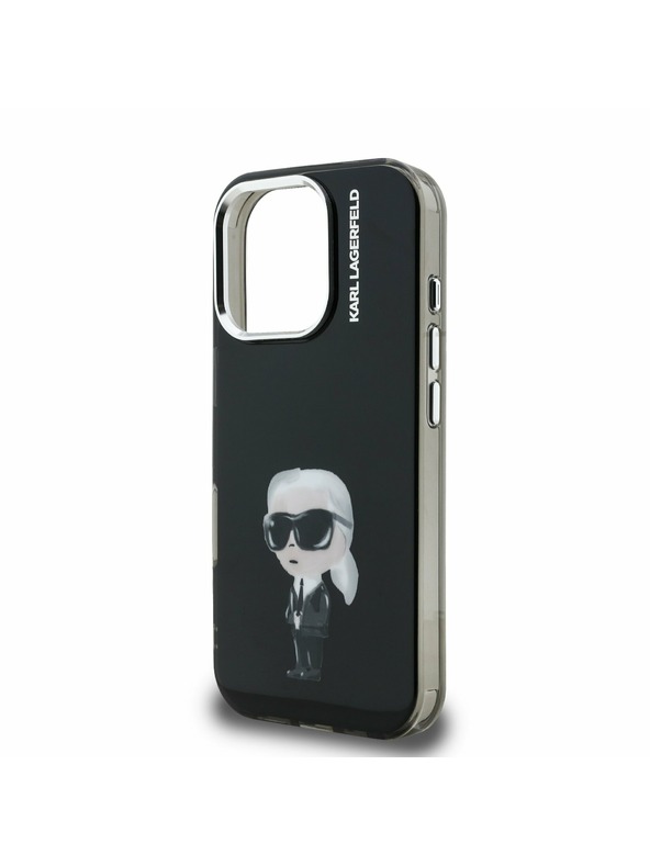 Karl Lagerfeld Karl Lagerfeld IML Aquarelle Karl Zadní Kryt pro iPhone 16 Pro Black