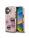 Karl Lagerfeld Karl Lagerfeld IML Multi K&CH Heads Zadní Kryt pro iPhone 16 Pink