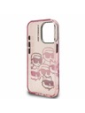 Karl Lagerfeld Karl Lagerfeld IML Multi K&CH Heads Zadní Kryt pro iPhone 16 Pro Pink