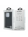 Karl Lagerfeld Karl Lagerfeld Grained PU Repeated Logo MagSafe Zadní Kryt pro iPhone 16 Pro Max Black