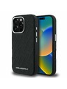 Karl Lagerfeld Karl Lagerfeld Grained PU Repeated Logo MagSafe Zadní Kryt pro iPhone 16 Pro Black