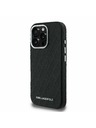 Karl Lagerfeld Karl Lagerfeld Grained PU Repeated Logo MagSafe Zadní Kryt pro iPhone 16 Pro Black