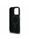 Karl Lagerfeld Karl Lagerfeld Grained PU Repeated Logo MagSafe Zadní Kryt pro iPhone 16 Pro Black