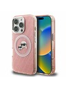 Karl Lagerfeld Karl Lagerfeld IML K&CH Heads Repeated Logo MagSafe Zadní Kryt pro iPhone 16 Pro Max Pink