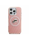 Karl Lagerfeld Karl Lagerfeld IML K&CH Heads Repeated Logo MagSafe Zadní Kryt pro iPhone 16 Pro Max Pink