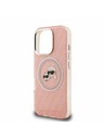 Karl Lagerfeld Karl Lagerfeld IML K&CH Heads Repeated Logo MagSafe Zadní Kryt pro iPhone 16 Pro Max Pink