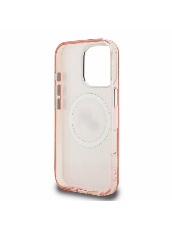 Karl Lagerfeld Karl Lagerfeld IML K&CH Heads Repeated Logo MagSafe Zadní Kryt pro iPhone 16 Pro Max Pink