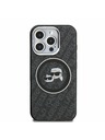 Karl Lagerfeld Karl Lagerfeld IML K&CH Heads Repeated Logo MagSafe Zadní Kryt pro iPhone 16 Pro Max Black