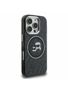 Karl Lagerfeld Karl Lagerfeld IML K&CH Heads Repeated Logo MagSafe Zadní Kryt pro iPhone 16 Pro Max Black