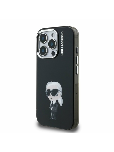 Karl Lagerfeld Karl Lagerfeld IML Aquarelle Karl Zadní Kryt pro iPhone 15 Pro Black
