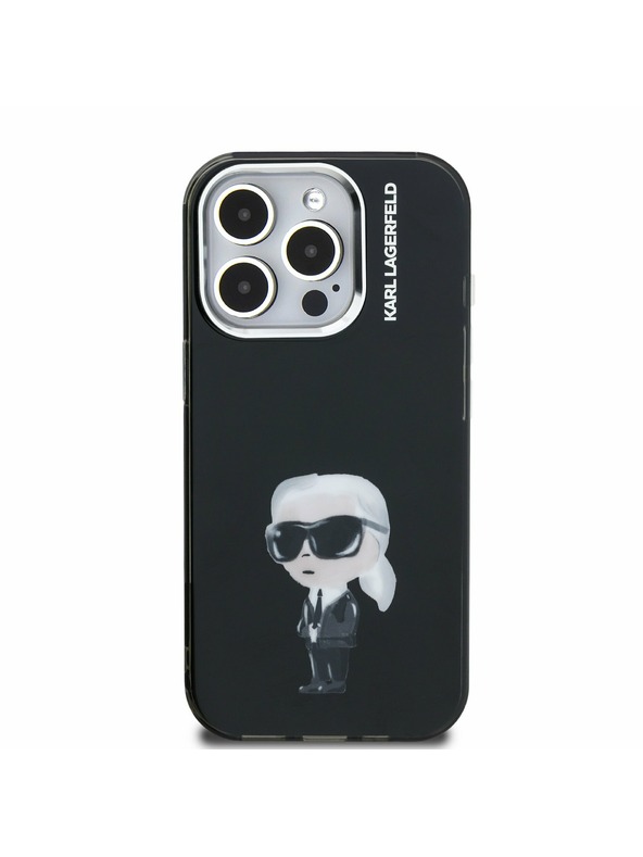 Karl Lagerfeld Karl Lagerfeld IML Aquarelle Karl Zadní Kryt pro iPhone 15 Pro Black