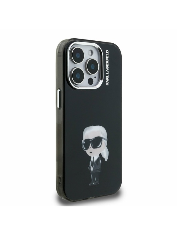 Karl Lagerfeld Karl Lagerfeld IML Aquarelle Karl Zadní Kryt pro iPhone 15 Pro Black