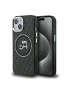 Karl Lagerfeld Karl Lagerfeld IML K&CH Heads Repeated Logo MagSafe Zadní Kryt pro iPhone 15 Black