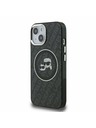 Karl Lagerfeld Karl Lagerfeld IML K&CH Heads Repeated Logo MagSafe Zadní Kryt pro iPhone 15 Black
