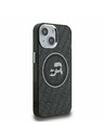 Karl Lagerfeld Karl Lagerfeld IML K&CH Heads Repeated Logo MagSafe Zadní Kryt pro iPhone 15 Black