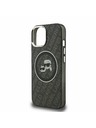 Karl Lagerfeld Karl Lagerfeld IML K&CH Heads Repeated Logo MagSafe Zadní Kryt pro iPhone 15 Black