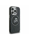 Karl Lagerfeld Karl Lagerfeld IML K&CH Heads Repeated Logo MagSafe Zadní Kryt pro iPhone 15 Pro Max Black
