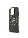 Karl Lagerfeld Karl Lagerfeld IML K&CH Heads Repeated Logo MagSafe Zadní Kryt pro iPhone 15 Pro Max Black