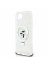 Karl Lagerfeld Karl Lagerfeld Ringstand Karl and Choupette MagSafe Zadní Kryt pro iPhone 16e White