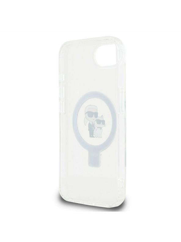 Karl Lagerfeld Karl Lagerfeld Ringstand Karl and Choupette MagSafe Zadní Kryt pro iPhone 16e White