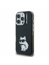 Karl Lagerfeld Karl Lagerfeld IML Aquarelle Choupette Zadní Kryt pro iPhone 16 Pro Max Black