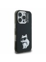 Karl Lagerfeld Karl Lagerfeld IML Aquarelle Choupette Zadní Kryt pro iPhone 16 Pro Max Black