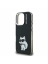 Karl Lagerfeld Karl Lagerfeld IML Aquarelle Choupette Zadní Kryt pro iPhone 16 Pro Max Black