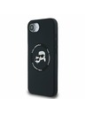Karl Lagerfeld Karl Lagerfeld Liquid Silicone K&CH Heads MagSafe Zadní Kryt pro iPhone 16e Black
