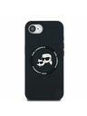 Karl Lagerfeld Karl Lagerfeld Liquid Silicone K&CH Heads MagSafe Zadní Kryt pro iPhone 16e Black