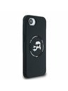 Karl Lagerfeld Karl Lagerfeld Liquid Silicone K&CH Heads MagSafe Zadní Kryt pro iPhone 16e Black