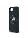Karl Lagerfeld Karl Lagerfeld Liquid Silicone K&CH Heads MagSafe Zadní Kryt pro iPhone 16e Black