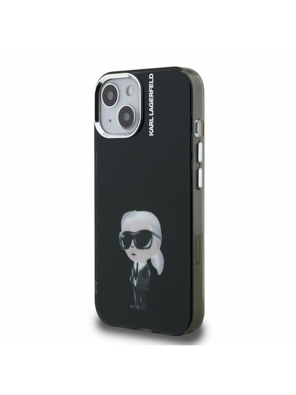 Karl Lagerfeld Karl Lagerfeld IML Aquarelle Karl Zadní Kryt pro iPhone 15 Black