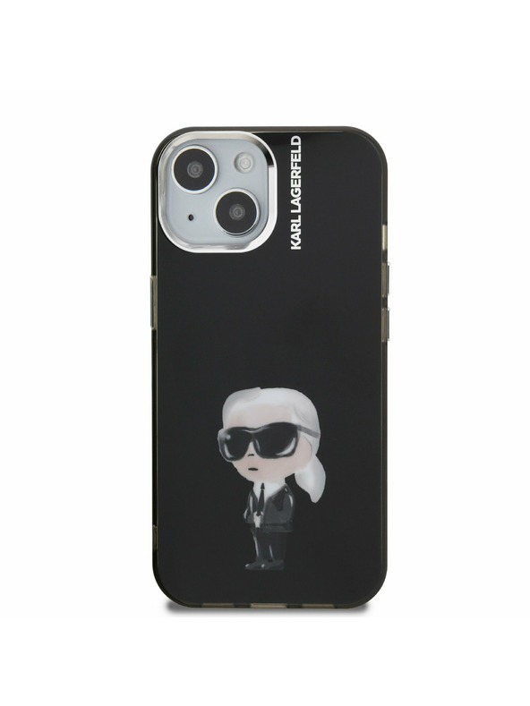 Karl Lagerfeld Karl Lagerfeld IML Aquarelle Karl Zadní Kryt pro iPhone 15 Black
