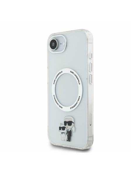 Karl Lagerfeld Karl Lagerfeld IML Karl and Choupette MagSafe Zadní Kryt pro iPhone 16e Transparent