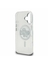Karl Lagerfeld Karl Lagerfeld IML Glitter Karl and Choupette Sketch MagSafe Zadní Kryt pro iPhone 16 Transparent