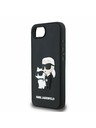 Karl Lagerfeld Karl Lagerfeld 3D Rubber Karl and Choupette Zadní Kryt pro iPhone 16e Black