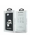 Karl Lagerfeld Karl Lagerfeld 3D Rubber Karl and Choupette Zadní Kryt pro iPhone 16e Black
